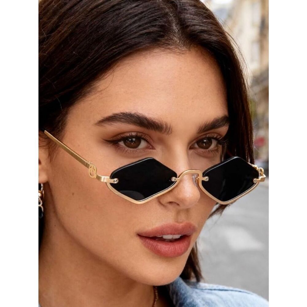Y2K Rimless Sunglasses - Picture 2 of 6